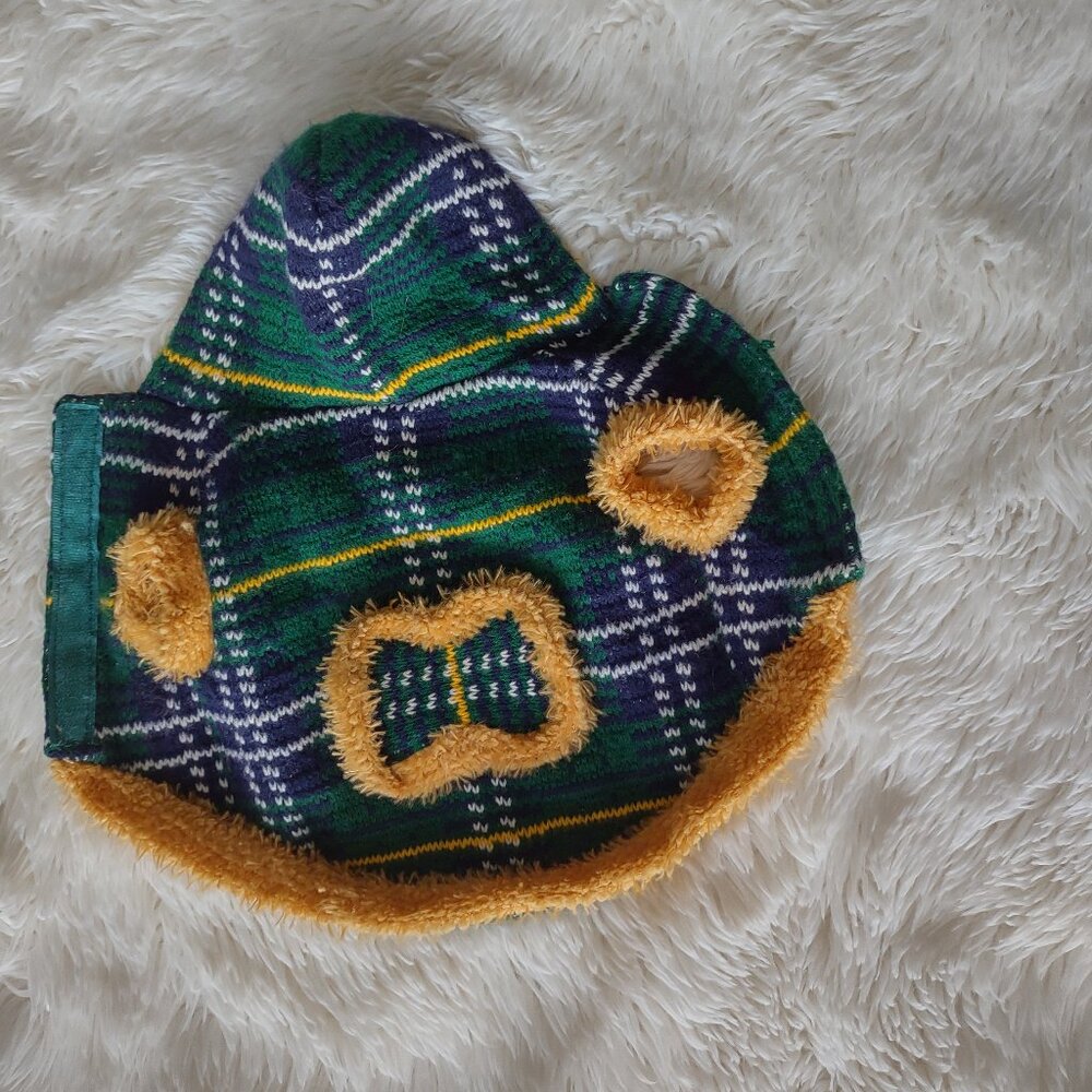 nwot  dog sweater green plaid